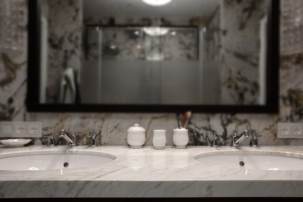 Мрамор в ванной комнате