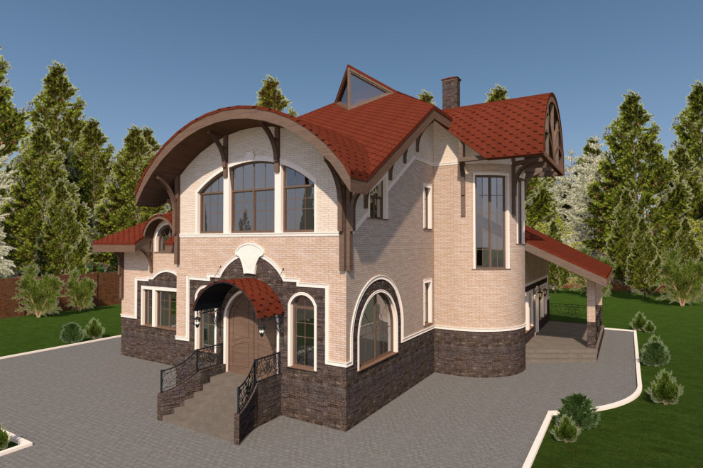 Дизайн фасада дома, Ленинградская область