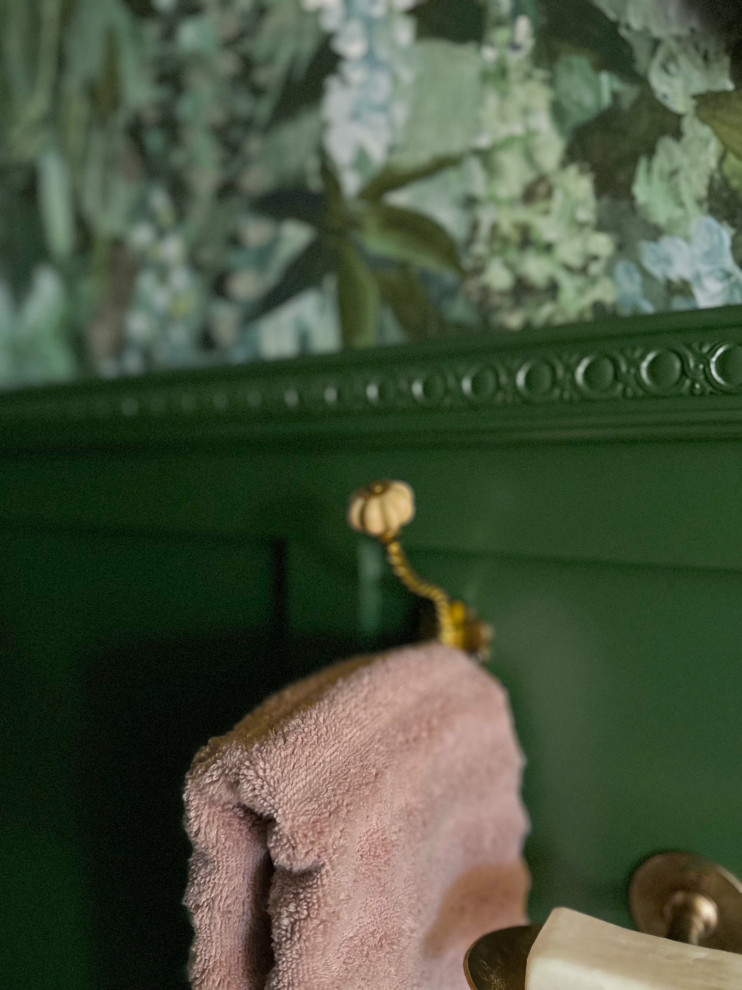 Posh Powder Bath | Denver, CO | Victorian Bathroom Remodel