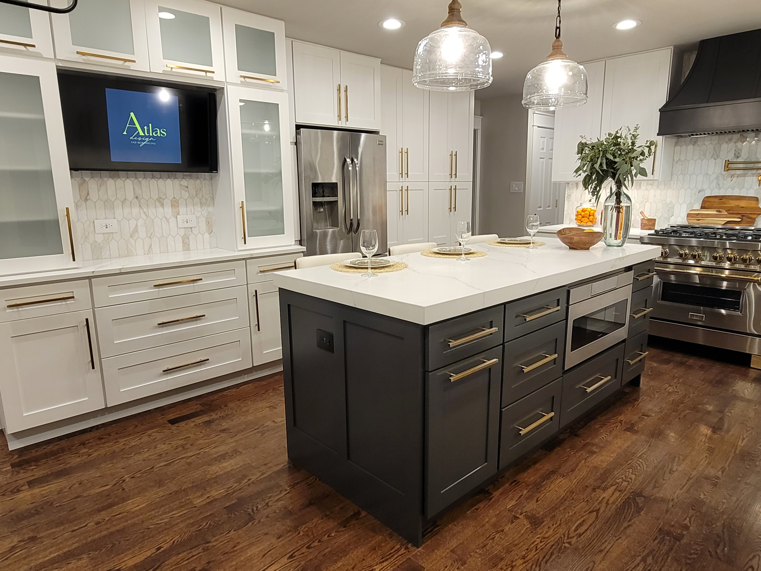 Custom Kitchen with Built-ins and Butler's Pantry