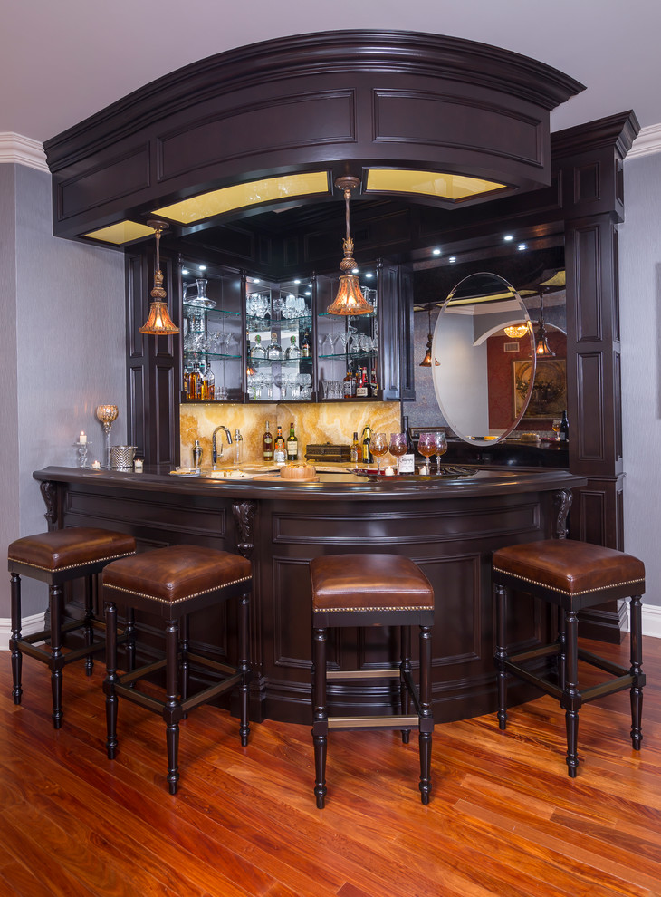 Luxury Family Home Transitional Home Bar New York by American