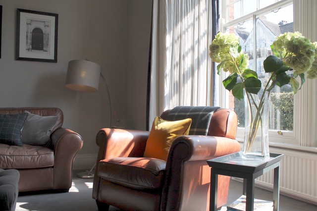 Earls Road contemporary-vardagsrum