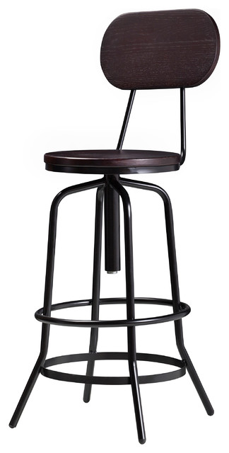 adjustable counter stool with back