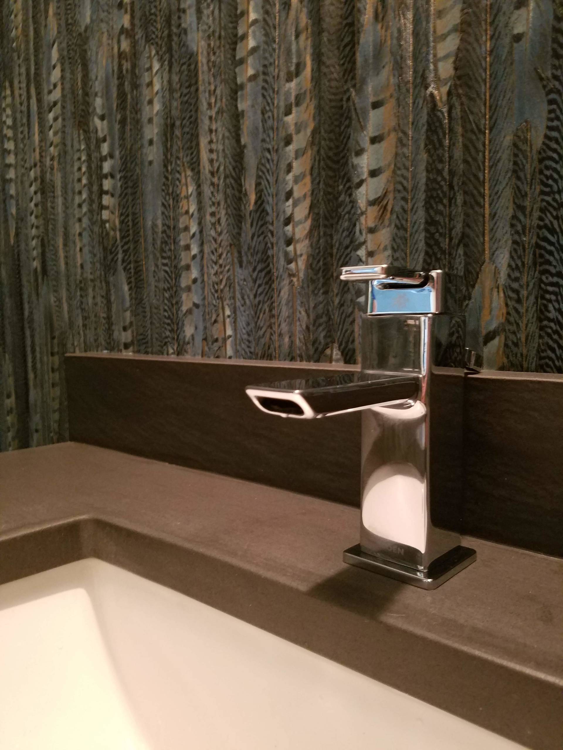 Install: Feathered Powder Room
