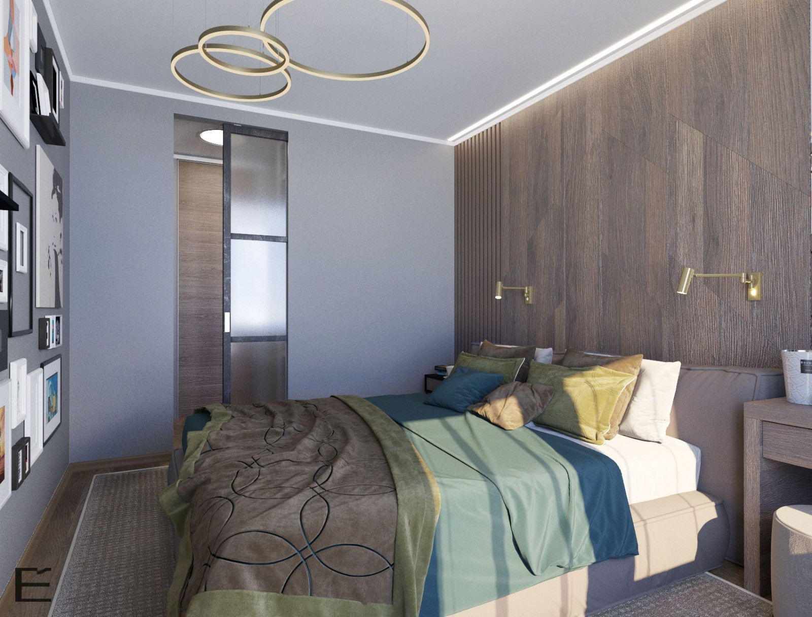 Современная квартира для молодожёнов