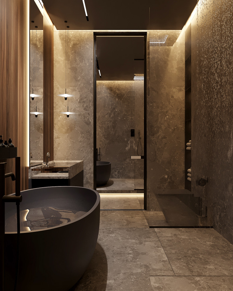 интерьер апартаментов МФК "Neva Towers" 120м2