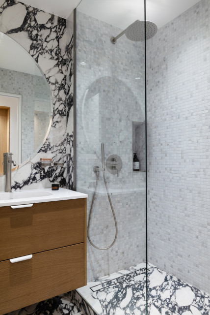Luxe, Galbe et Volupt&eacute;, 67m2 &agrave; Paris klassisch-modern-badezimmer