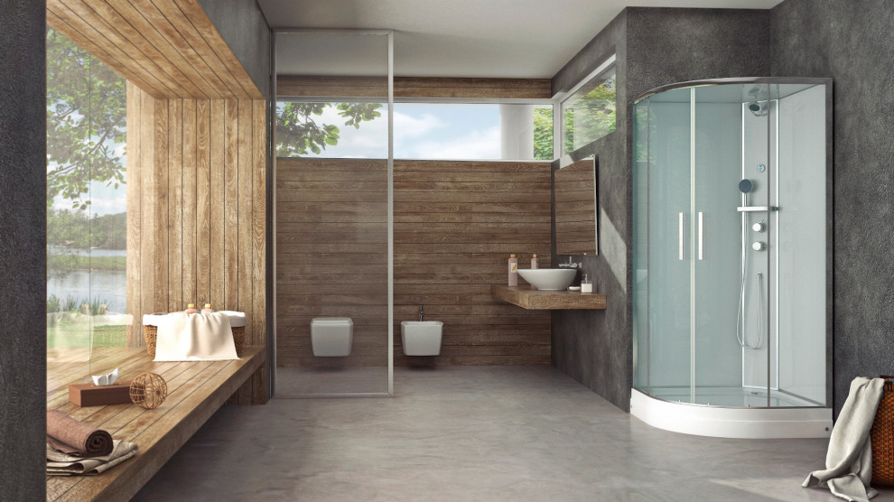 Душевая кабина ILMA в интерьере ванной комнаты