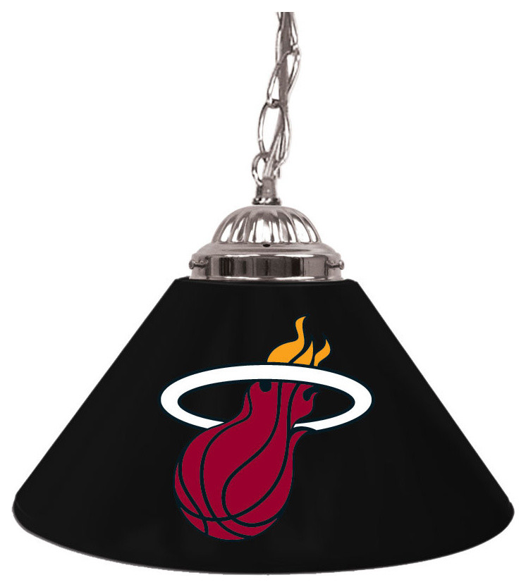 Miami Heat NBA Single Shade Bar Lamp - 14 inch