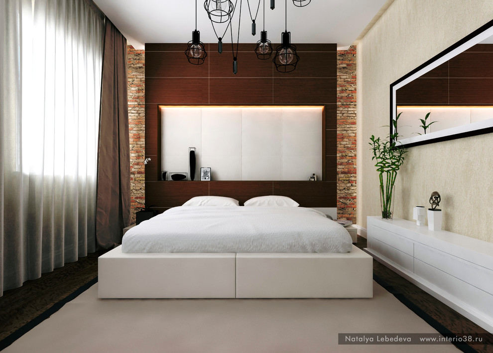 Спальня. Стилизация под лофт