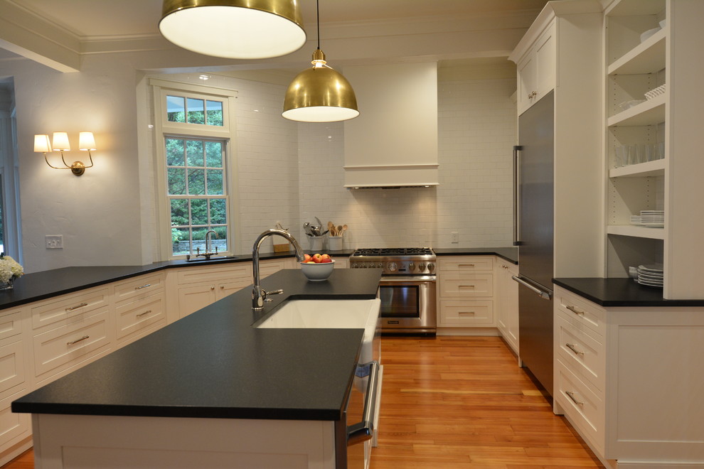 Example of a transitional kitchen design in Baltimore