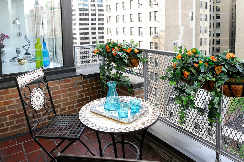 Small transitional balcony in New York.
