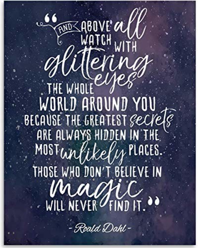 And Above All Watch With Glittering Eyes Quote, 11X14 Unframed Art Print - Contemporary - Prints And Posters - By Lone Star Art | Houzz