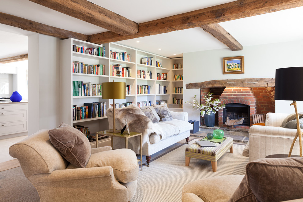 Design ideas for an eclectic living room in Gloucestershire.