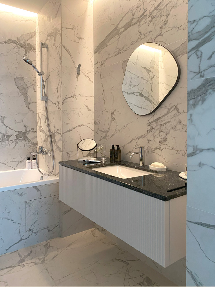 Графичный "Черно-белый" интерьер для студентки архитектурного ВУЗа