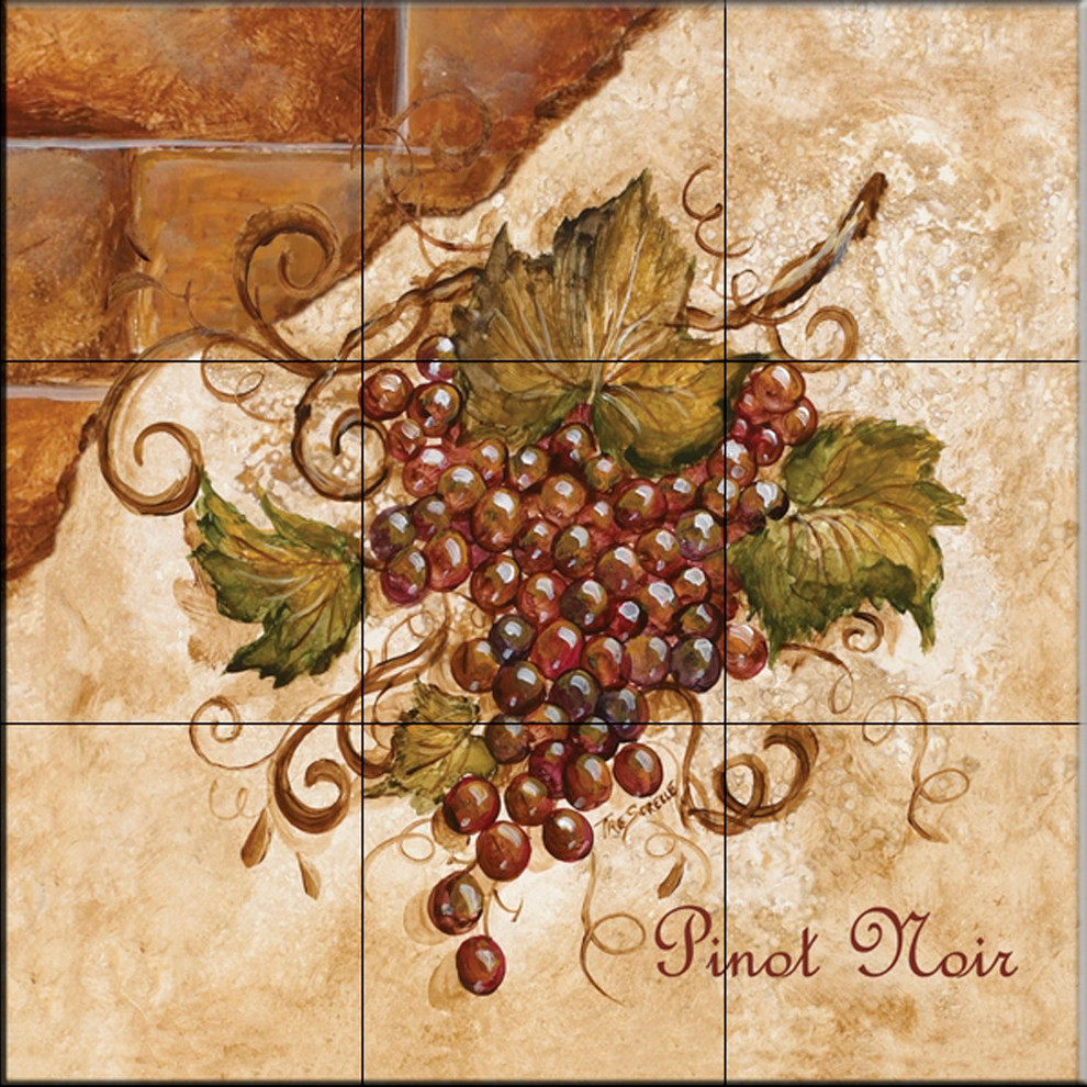 Tile Mural, Tuscan Grapes Ii by Tre Sorelle Studios - Farmhouse - Tile  Murals - by The Tile Mural Store (USA) | Houzz