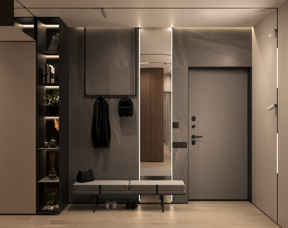 Дизайн-проект квартиры, ул. Нахимсона 107м2. Минимализм