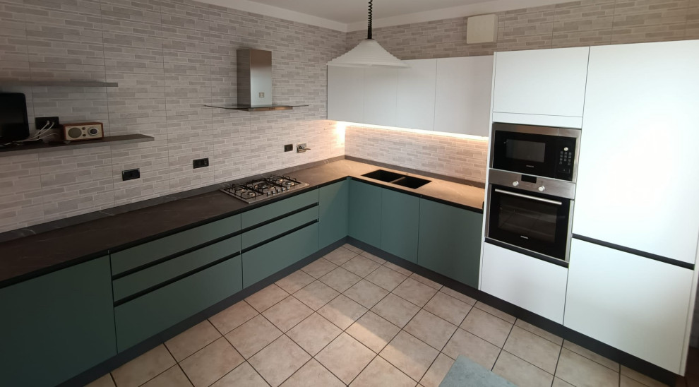 Restyling Cucina Ante PET Verde Muschio e Zucchero