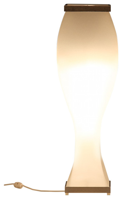 Trovato Curve Table Lamp Natural White With Black Caps 26 Trovato Curve Table Lamp Natural White With Black Caps 26