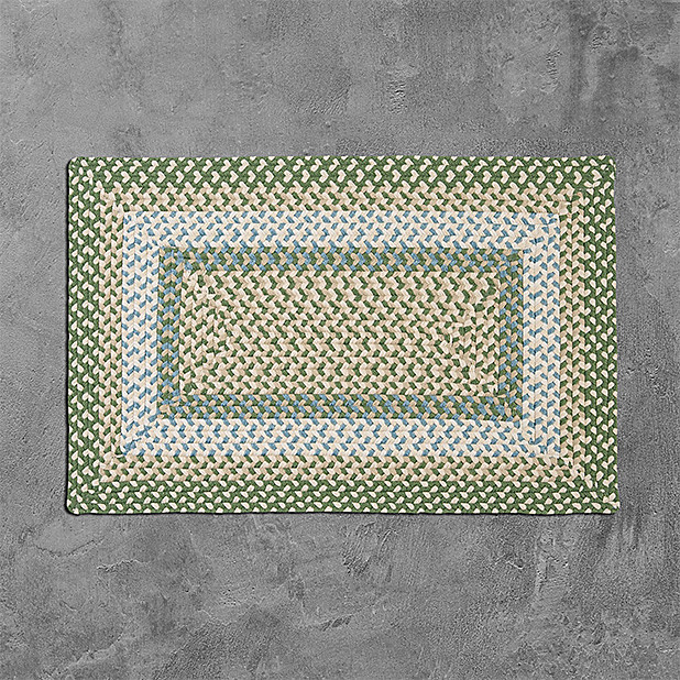 Colonial Mills Montego MG19 Lily Pad Green Indoor/Outdoor Area Rug, 3x3 ...