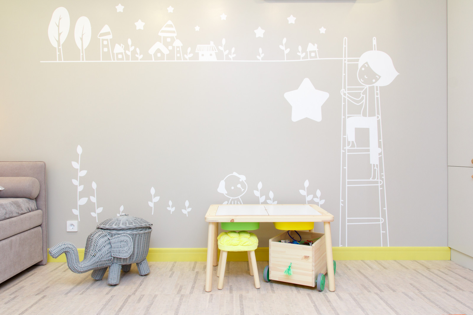 Квартира для молодых  и успешных. Реализация. Детская