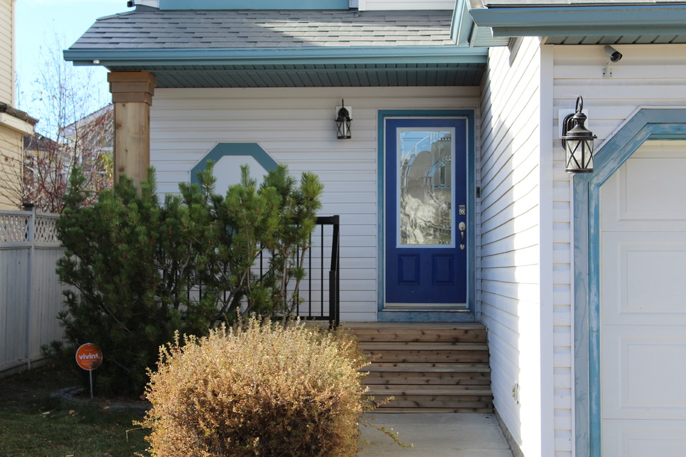Example of a mountain style deck design in Calgary