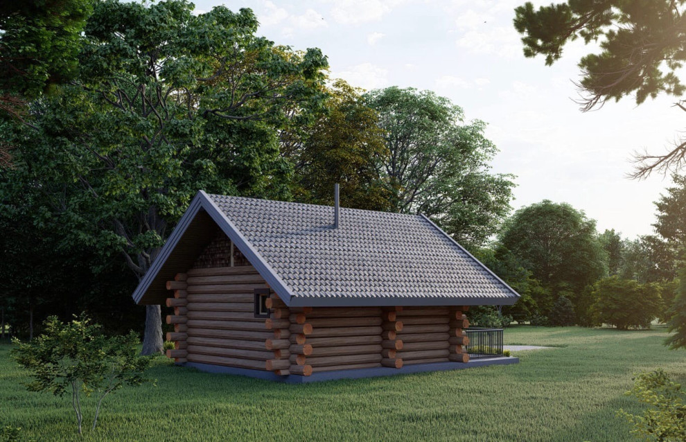 Баня по технологии Post and Beam