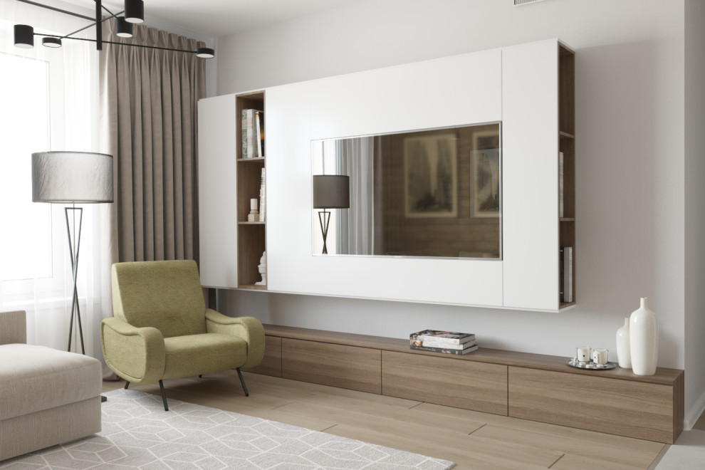 Кухня-гостиная в скандинавском стиле