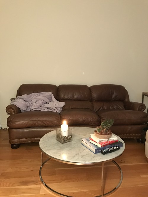 Wall decor over couch HELP!