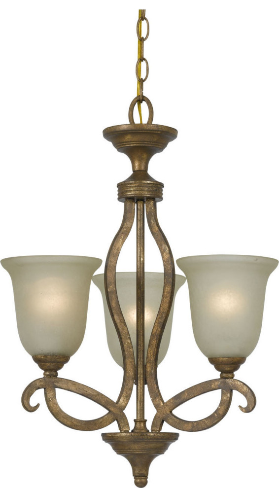Emmet Chandelier Lamp - Vintage Gold, 3