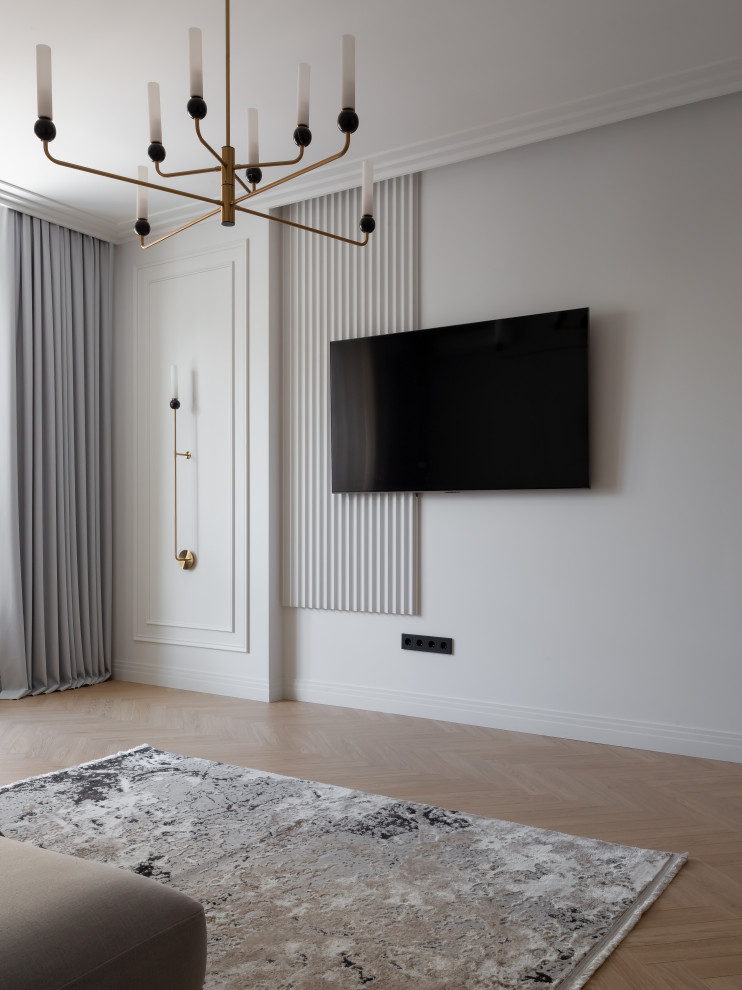 Графичный "Черно-белый" интерьер для студентки архитектурного ВУЗа