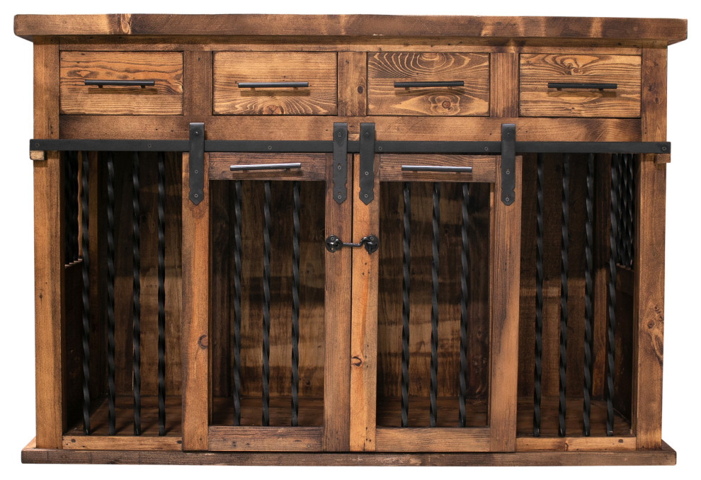 Ruff Ryder Dog Kennel Buffet Rustic Dog Kennels And Crates by