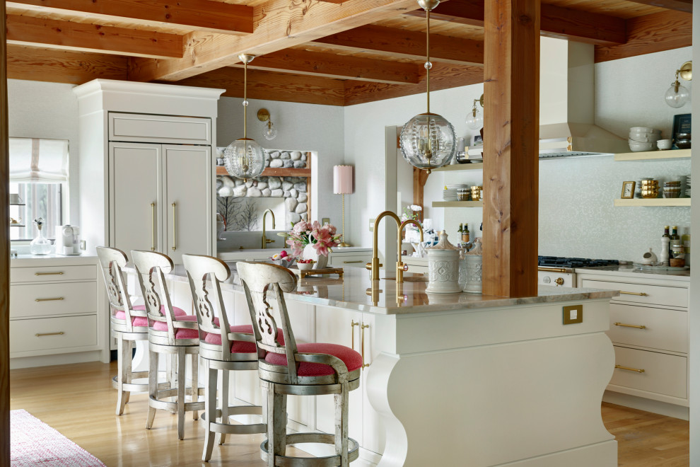 Example of a transitional kitchen design in Minneapolis