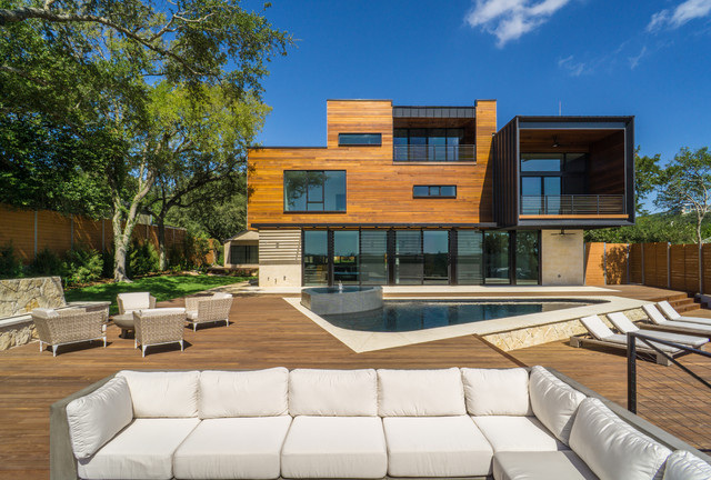 Laguna Loma Lake House contemporary-terrace