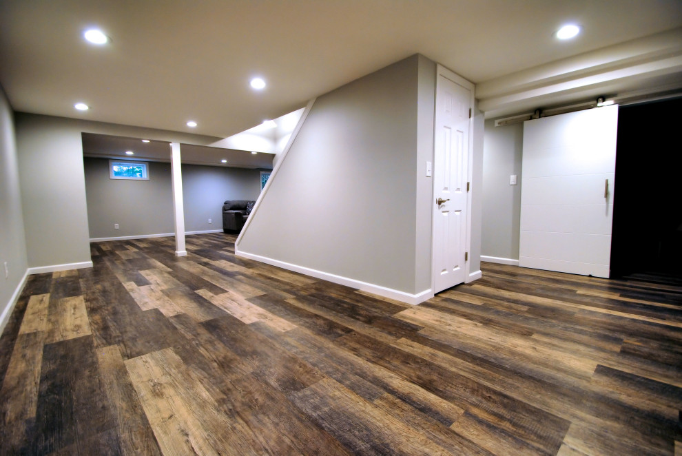 Dix Hills Basement - Traditional - Basement - New York - by Incredible ...