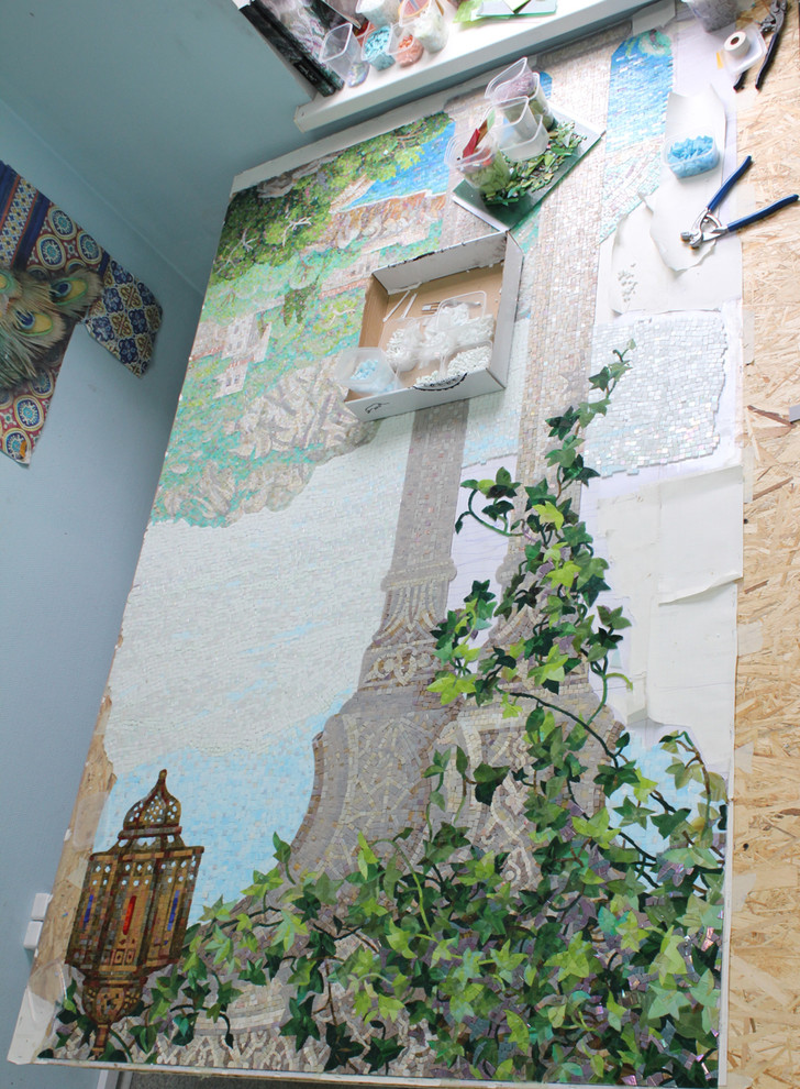 Мозаичное Панно "Восточная сказка" в интерьере бассейна