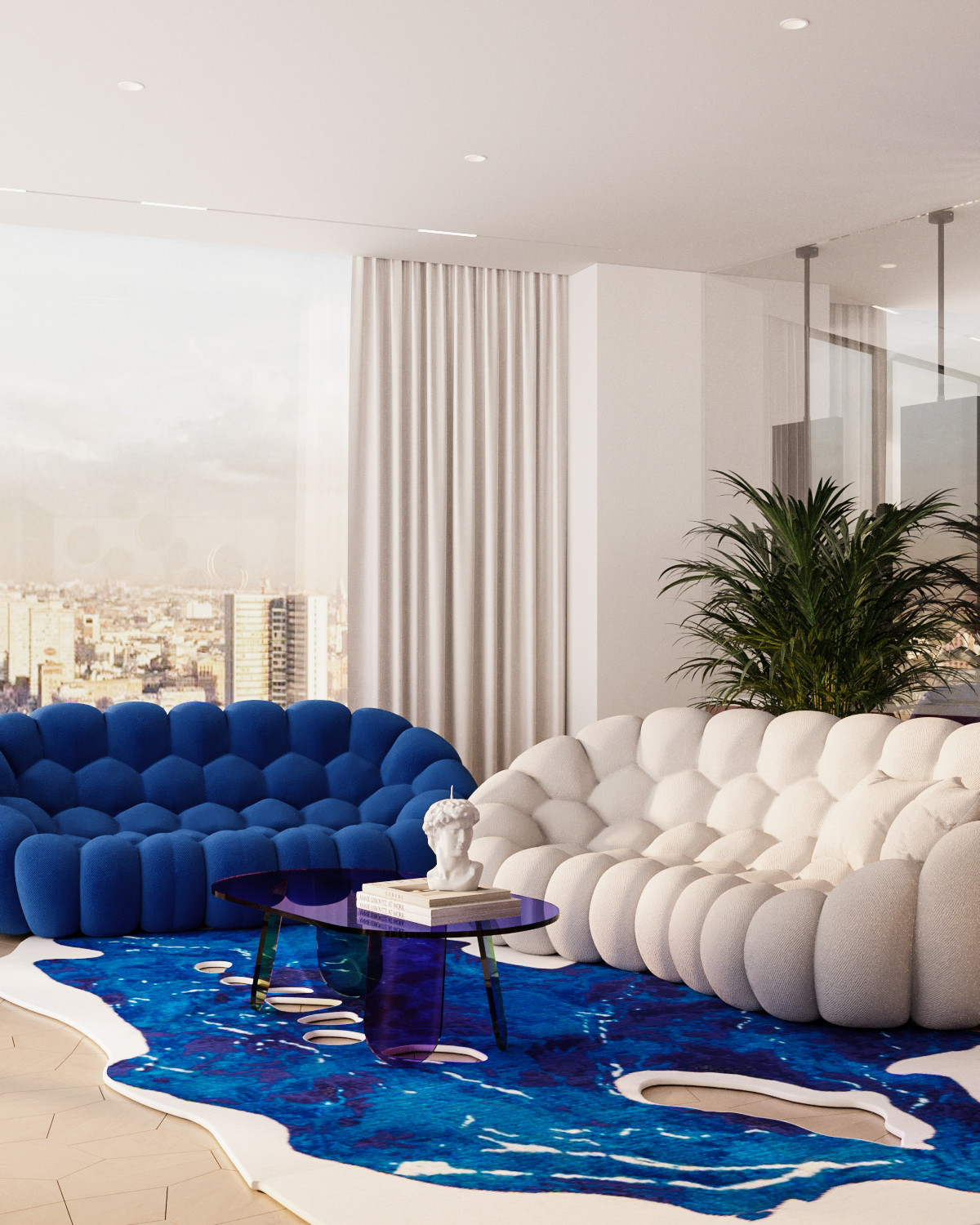 Квартира в стиле фотостудии без единой стены