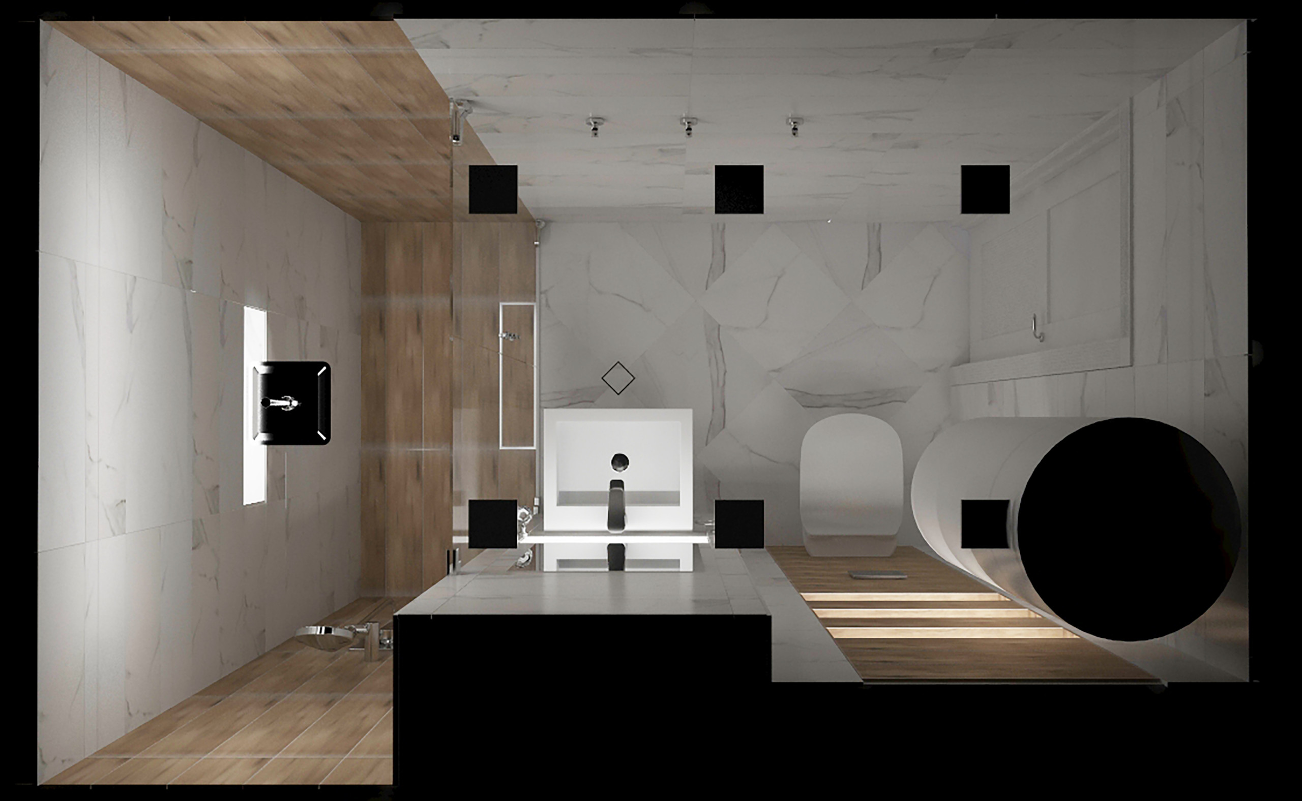 3D visualization of a bathroom