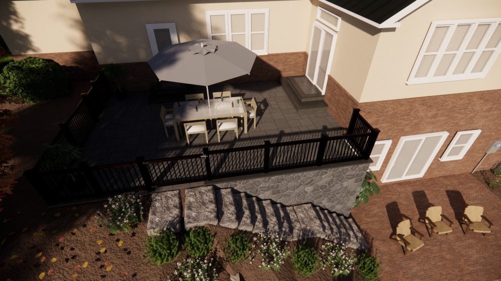 Round Hill Patio & Retaining Wall