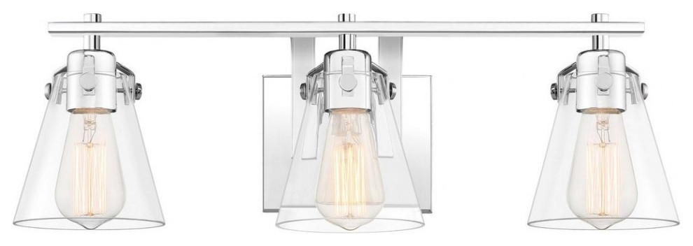 3 Light Transitional Vanity Light - Bathroom -Vanity lighting - 71-BEL ...