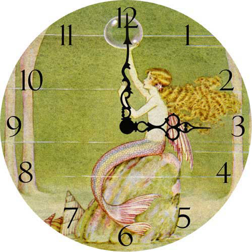 Mermaid Wall Clock