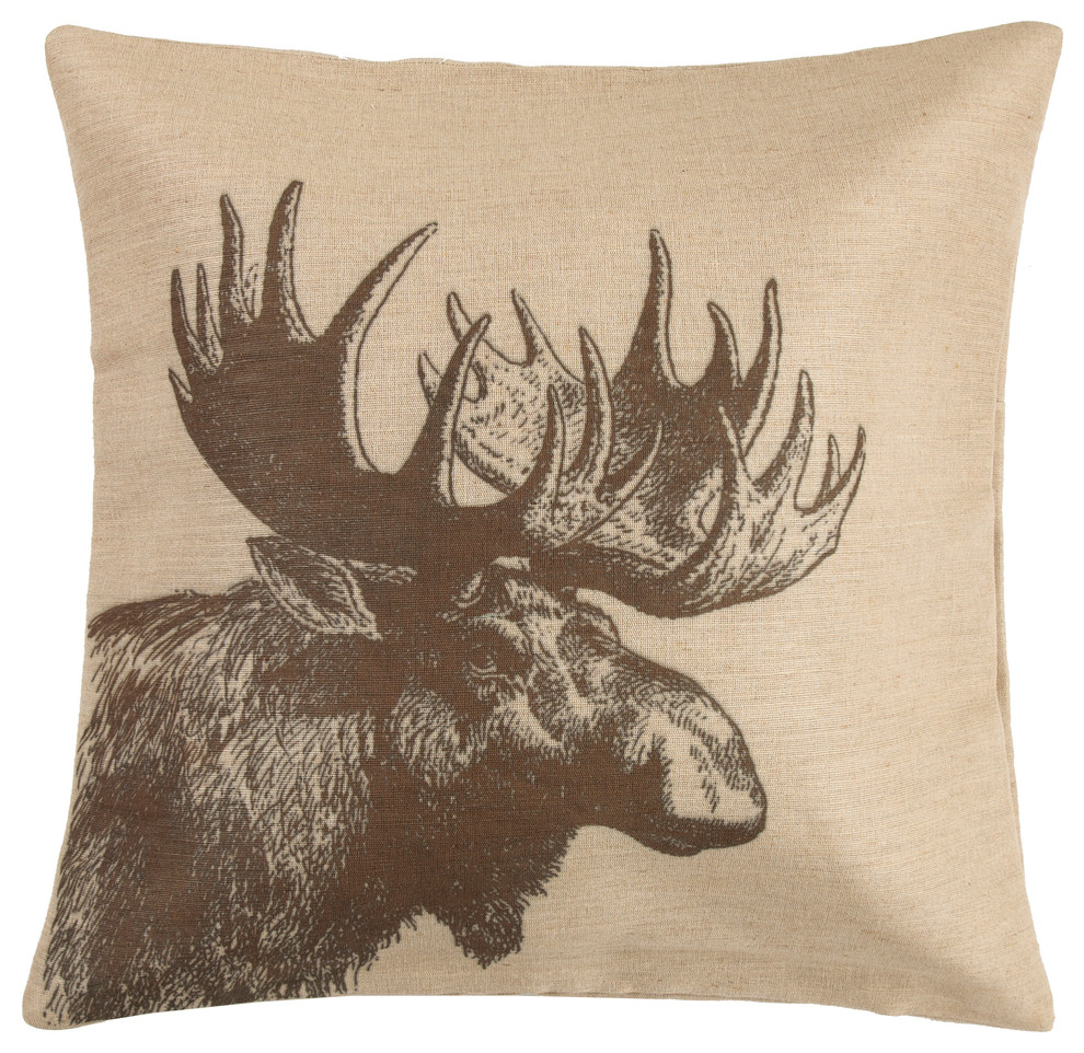 moose pillows rustic
