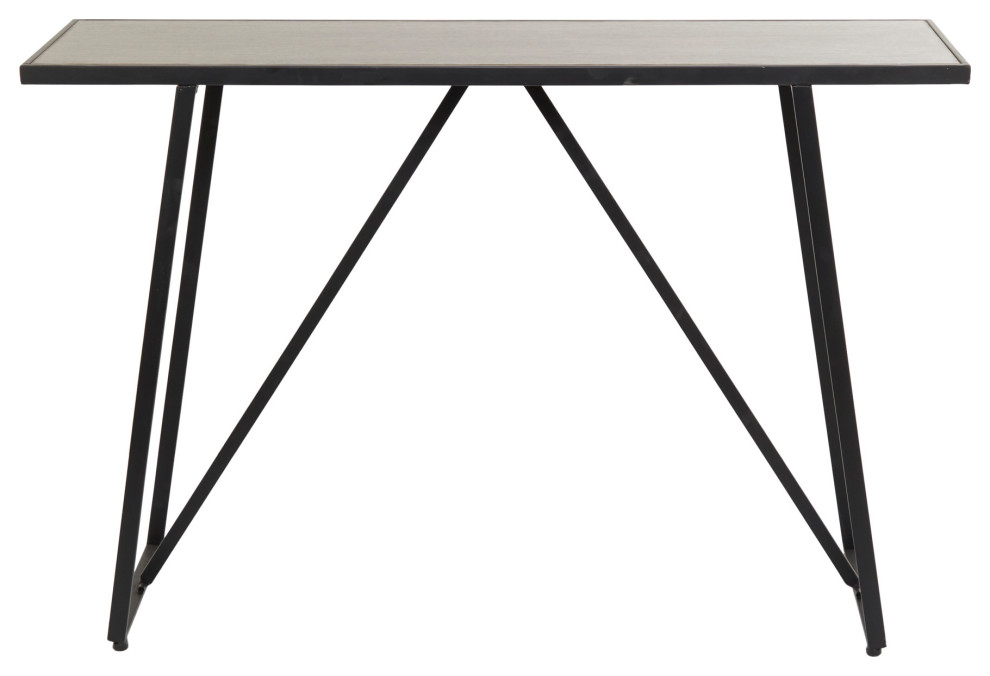 Rustic Black Metal Console Table 561542 Industrial Console Tables