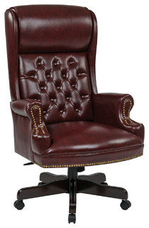 Deluxe High Back Traditional Executive Chair Transitional Office Chairs By Ami Ventures Inc
