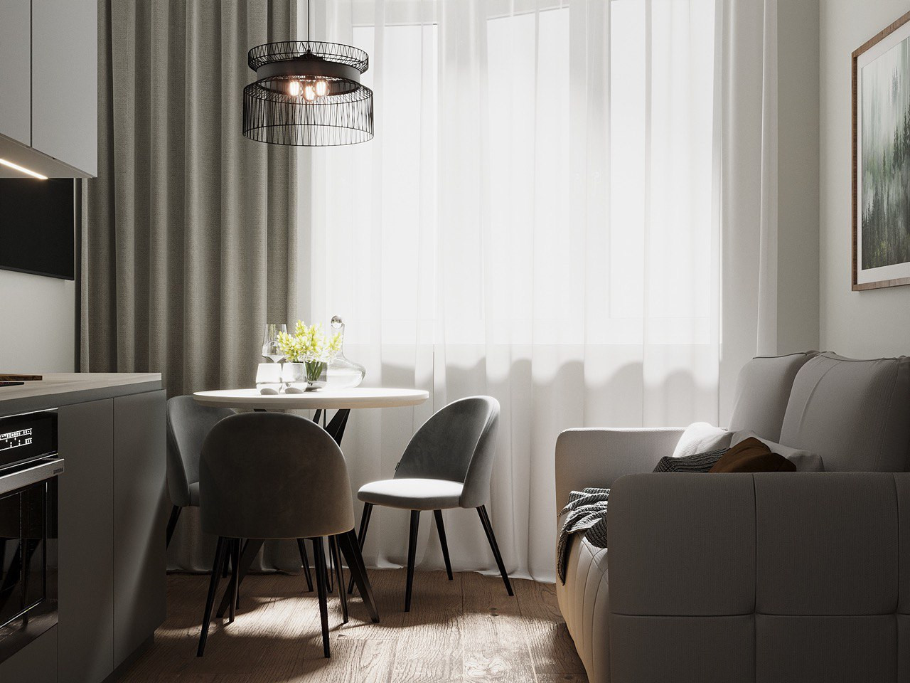 холостяцкая небольшая квартира в Немчиновке, Московская область