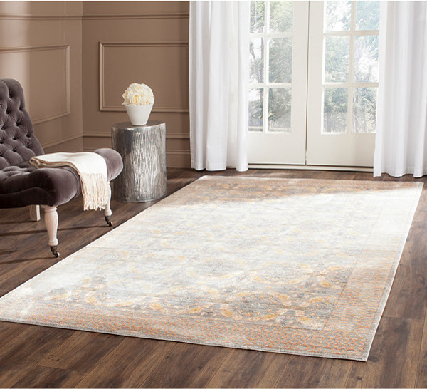 Safavieh Valencia Collection VAL210 Rug Contemporary Hall And Stair