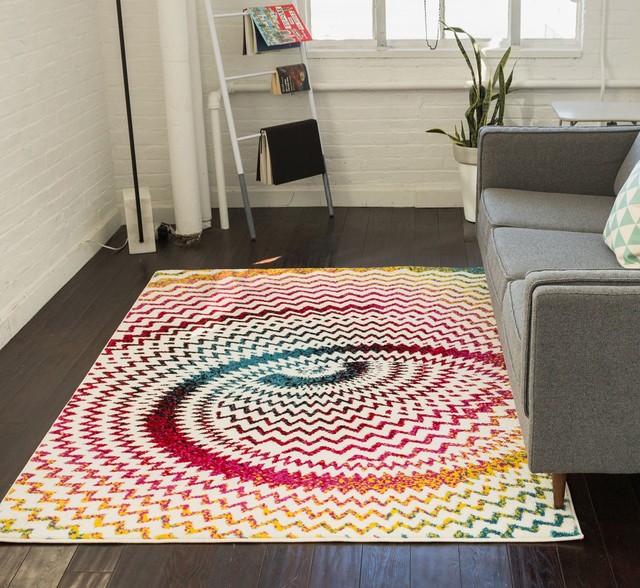 Well Woven Viva Kaleidoscope MultiArea Rug, 7'10"x9'10" Contemporary