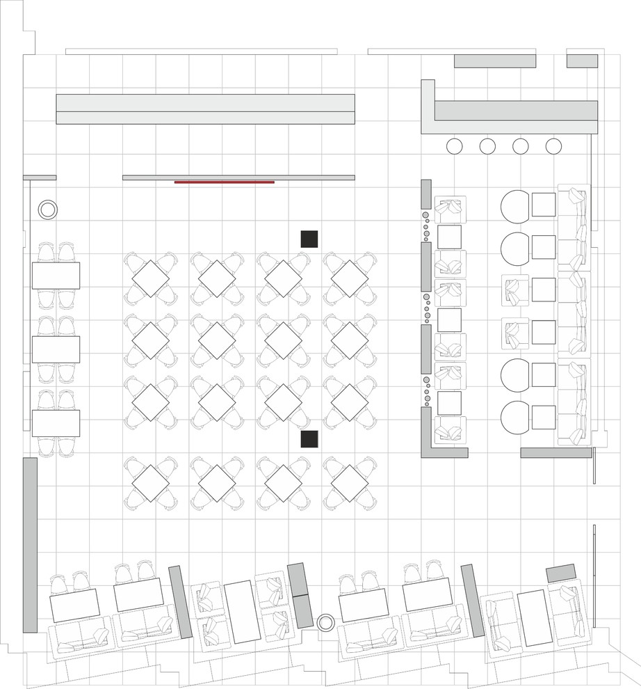 Дизайн-проект интерьера кафе-столовой в стиле "IKEA"