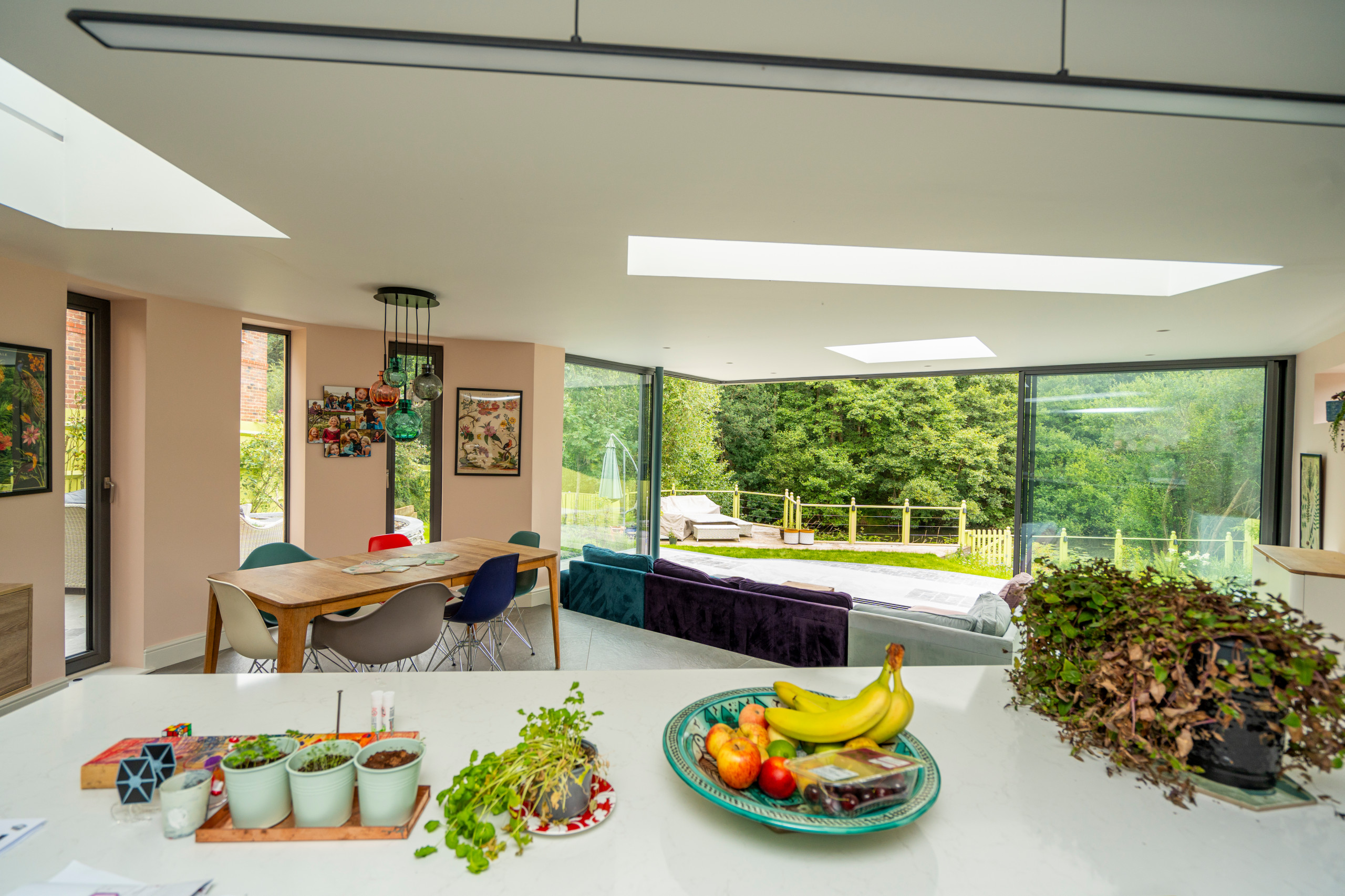 Contemporary Kitchen and Garden Room Room Extension