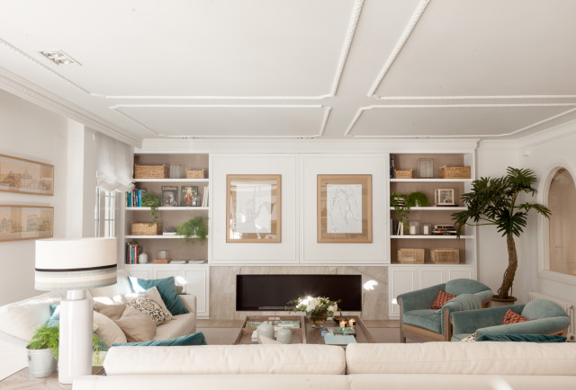 VIVIENDA CON TERRAZA EN VITORIA coastal-living-room